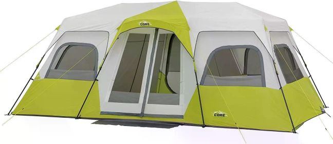 Camping Tent, 3 Room Huge Tents for Family with Storage Pockets for Accessories, Portable Camping Tents