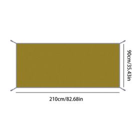 Outdoor Camping Mat Waterproof Camping Tarp Thicken Picnic Mat Foldable Beach Pad Camping Tent Sunshade Canopy Ground Sheet (Color: 90x210cm)