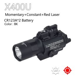 Tactical SureFire X300 X400 Series Airsoft Weapon Gun Light X300V X400V IR Flashlight With Upgrade Remote Dual Function Switch (Color: X400 Ultra(BK)-R)